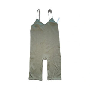 ANWND Green Spaghetti Strap Knee Length Ribbed Stretchy Jumpsuit Women’s Small